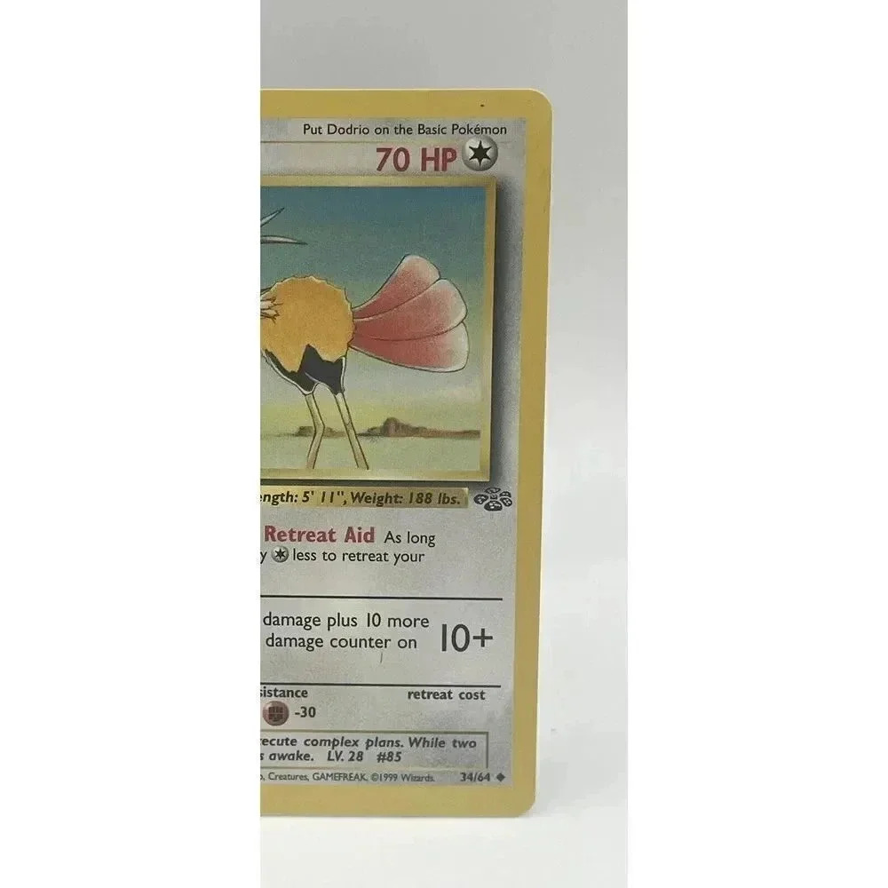 Pokémon Dodrio Jungle‎ 34/64 Regular Unlimited Uncommon Non Holo Vintage 1999 LP - Picture 3 of 6